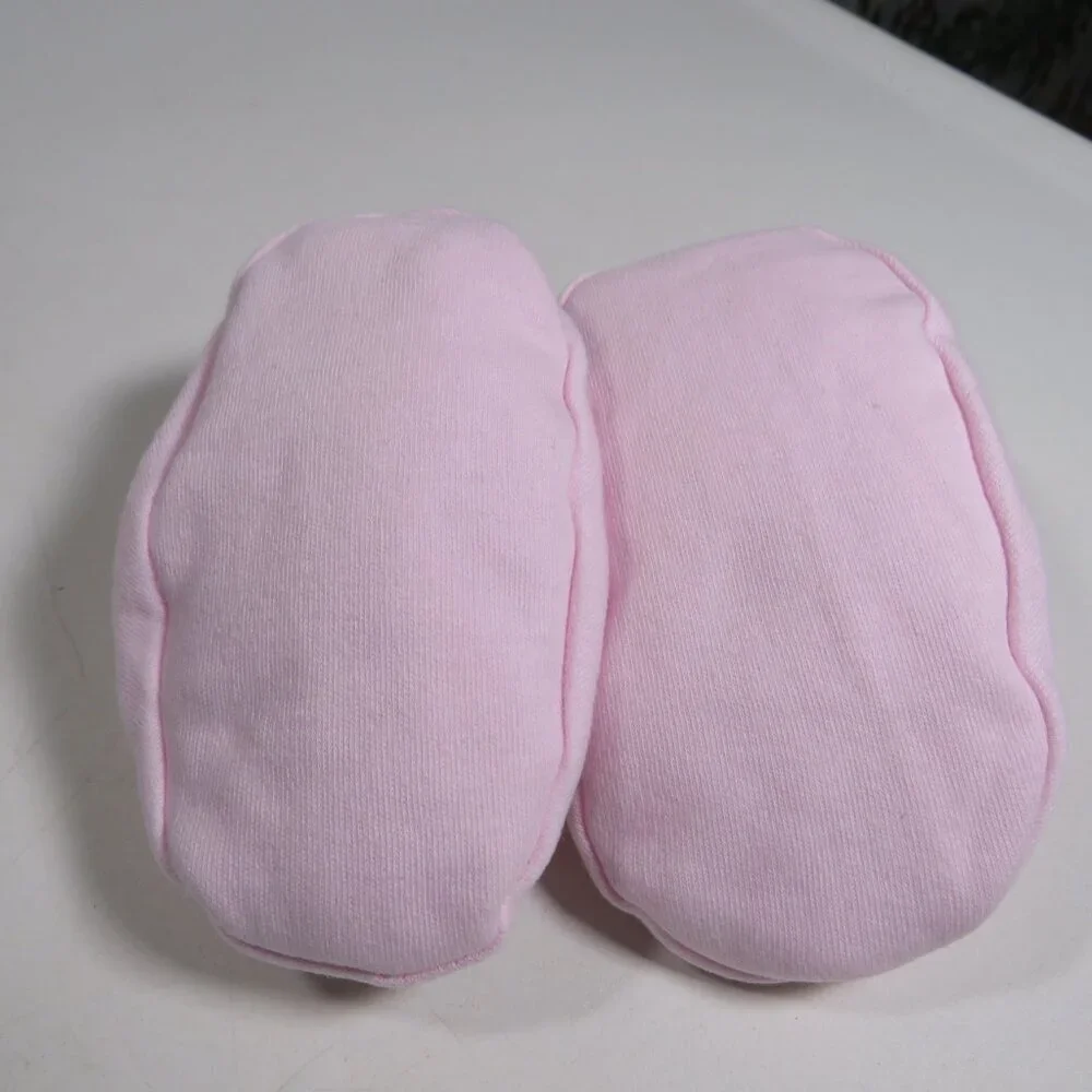 Baby Bunny Rabbit Pink Booties - shoes - slippers Easter Embroidered